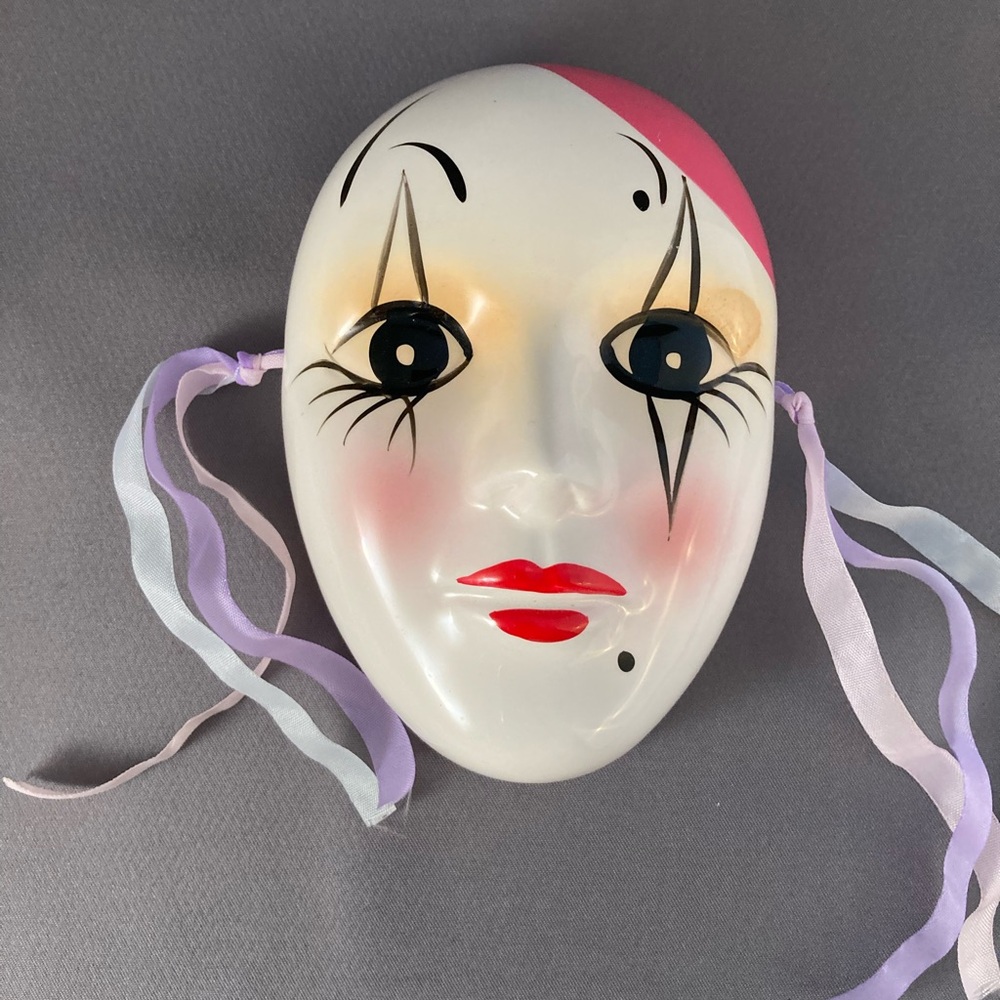 Vintage ceramic face mask
